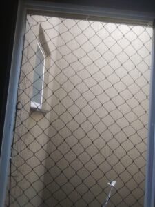 Tela de proteção no campo belo