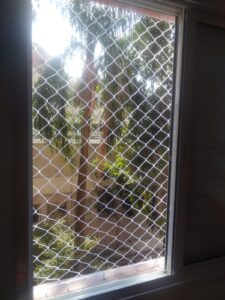 Tela para gatos no parque das naçoes